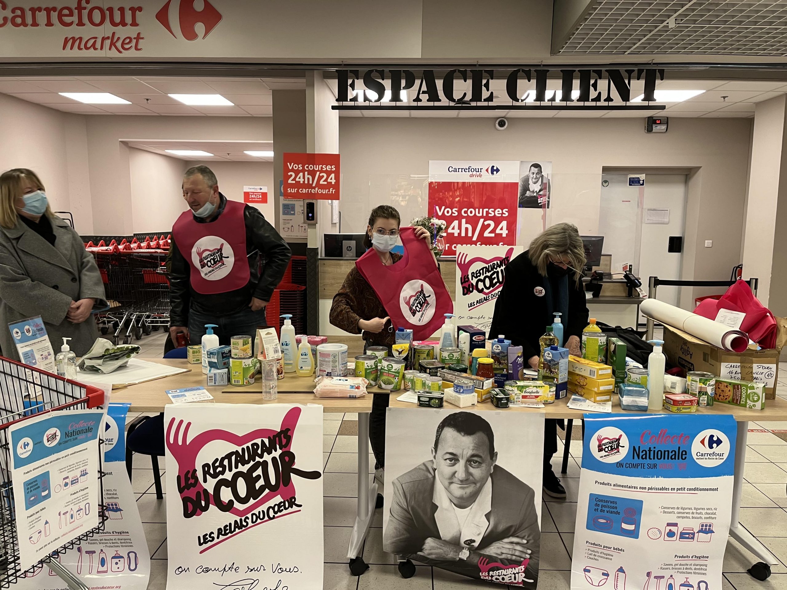 Collecte pour « la petite idée » de Coluche…
